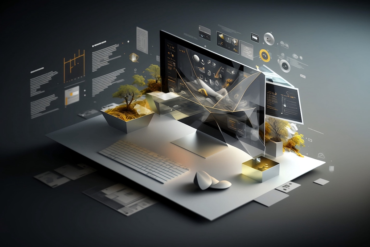 Premium business website on desktop and mobile